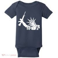Statue of Liberty AR-15 Gun Rights Baby Bodysuit thumb 0