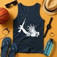 Statue of Liberty AR-15 Gun Rights Tank Top thumb 4