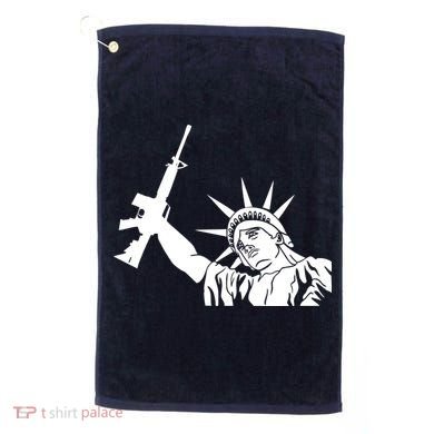 Statue of Liberty AR-15 Gun Rights Golf Towel