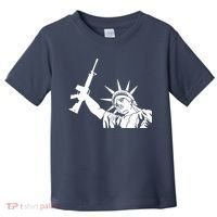 Statue of Liberty AR-15 Gun Rights Toddler T-Shirt thumb 0
