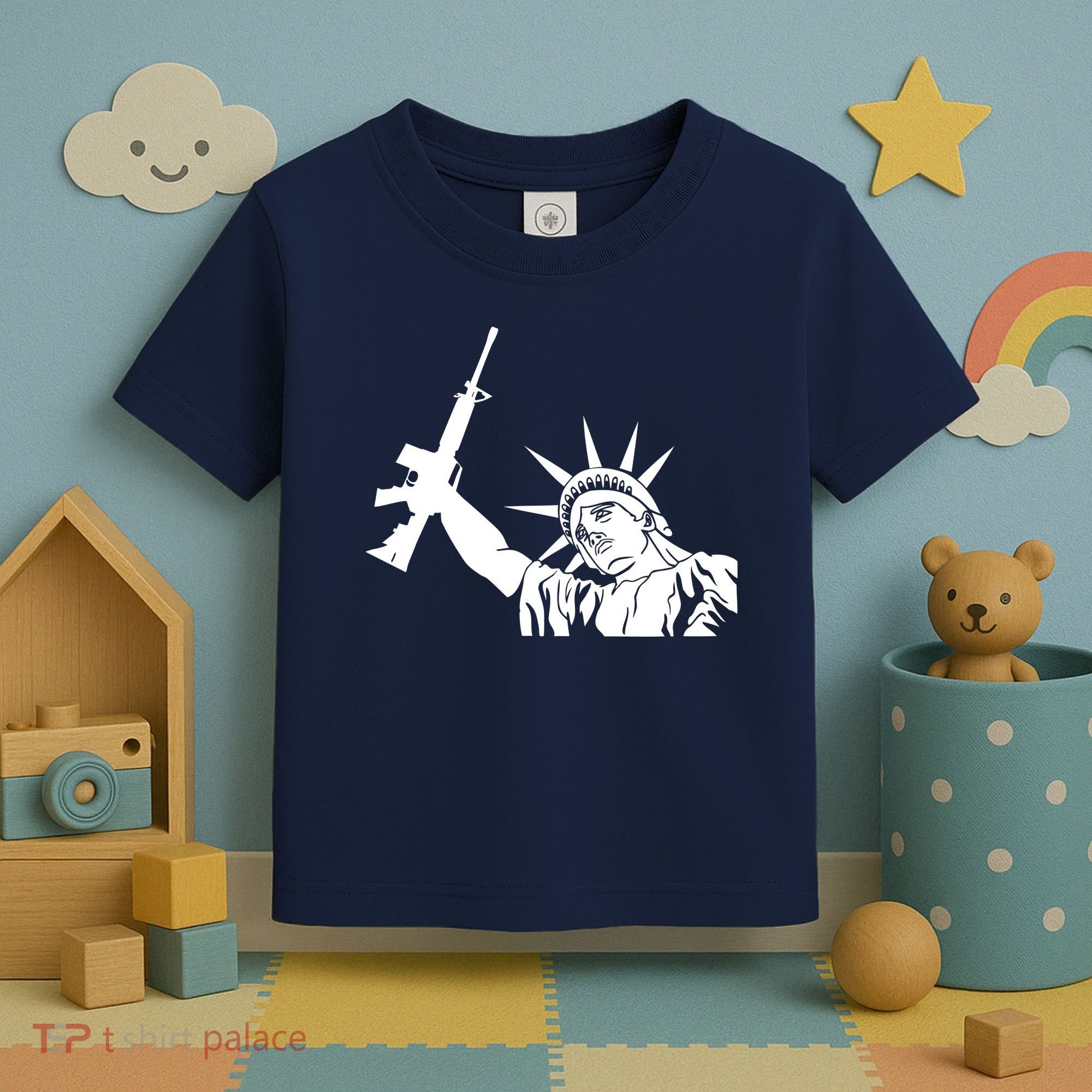 Statue of Liberty AR-15 Gun Rights Toddler T-Shirt