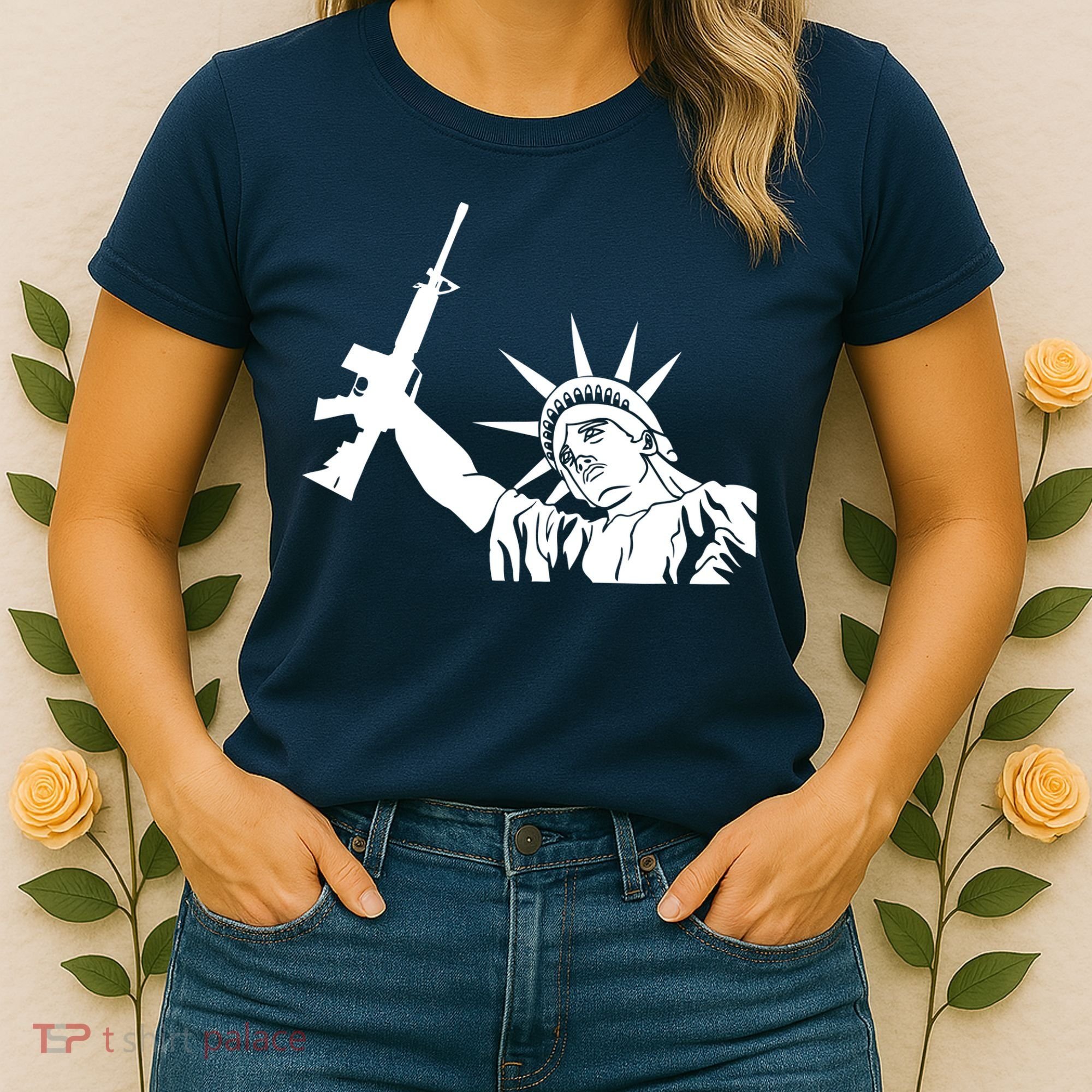 Statue of Liberty AR-15 Gun Rights Women's T-Shirt