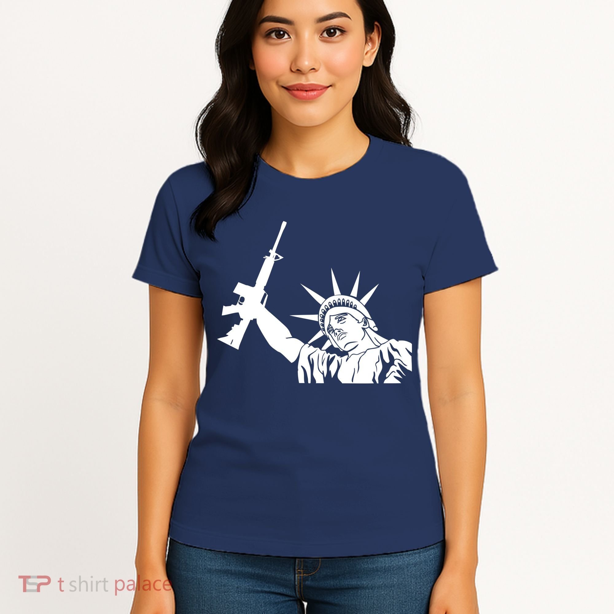 Statue of Liberty AR-15 Gun Rights Women's T-Shirt