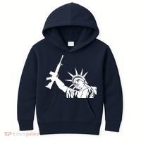 Statue of Liberty AR-15 Gun Rights Kids Hoodie thumb 0