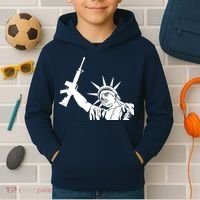 Statue of Liberty AR-15 Gun Rights Kids Hoodie thumb 2
