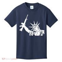 Statue of Liberty AR-15 Gun Rights Kids T-Shirt thumb 0