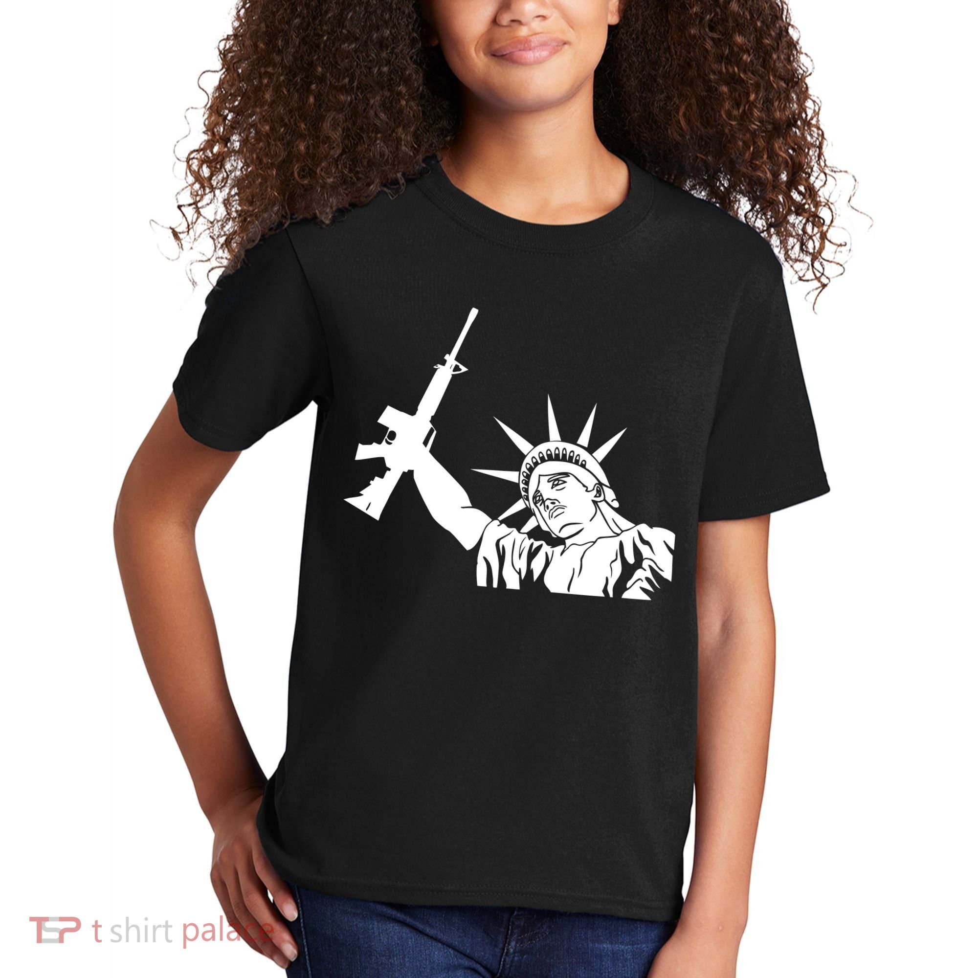 Statue of Liberty AR-15 Gun Rights Kids T-Shirt