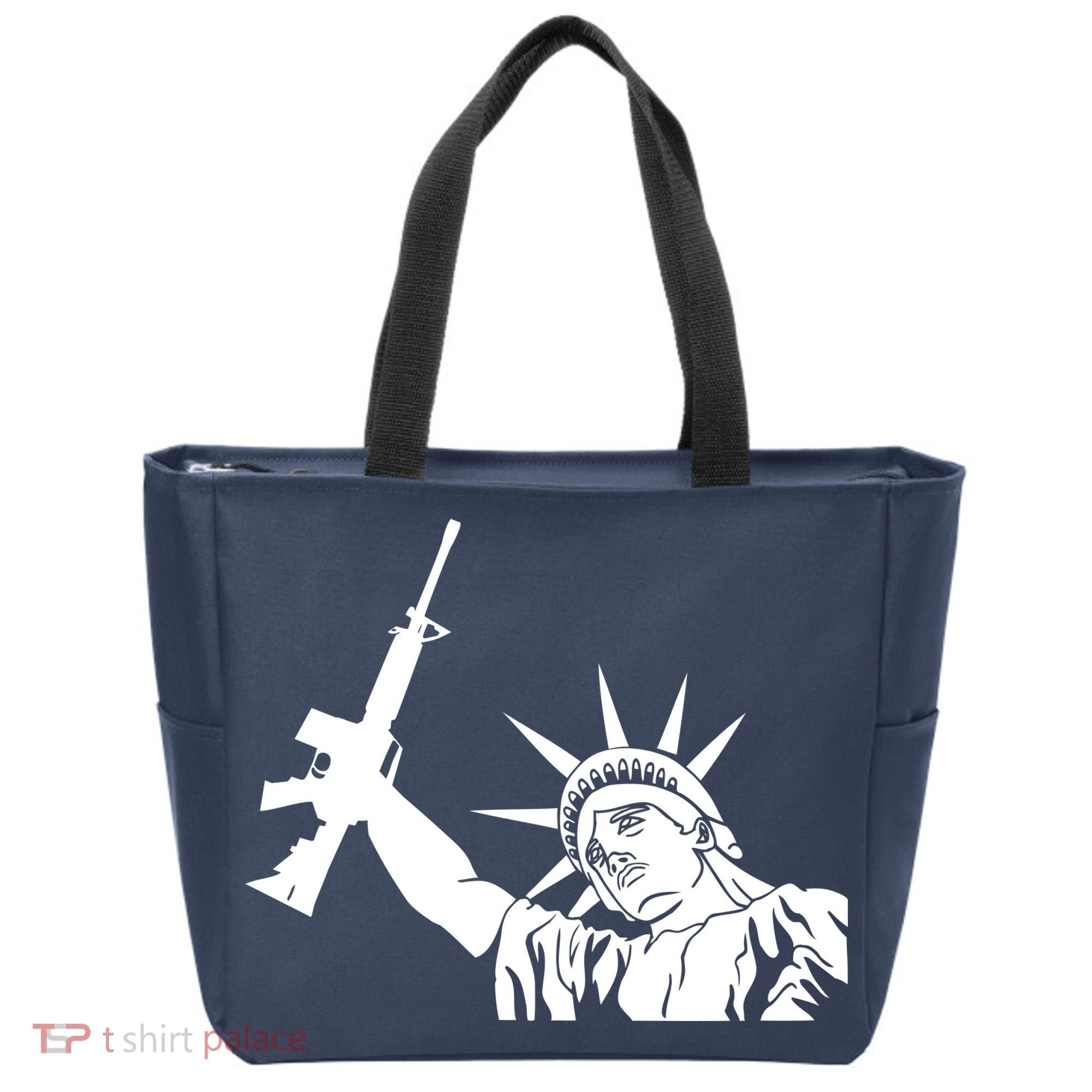 Statue of Liberty AR-15 Gun Rights Tote Bag