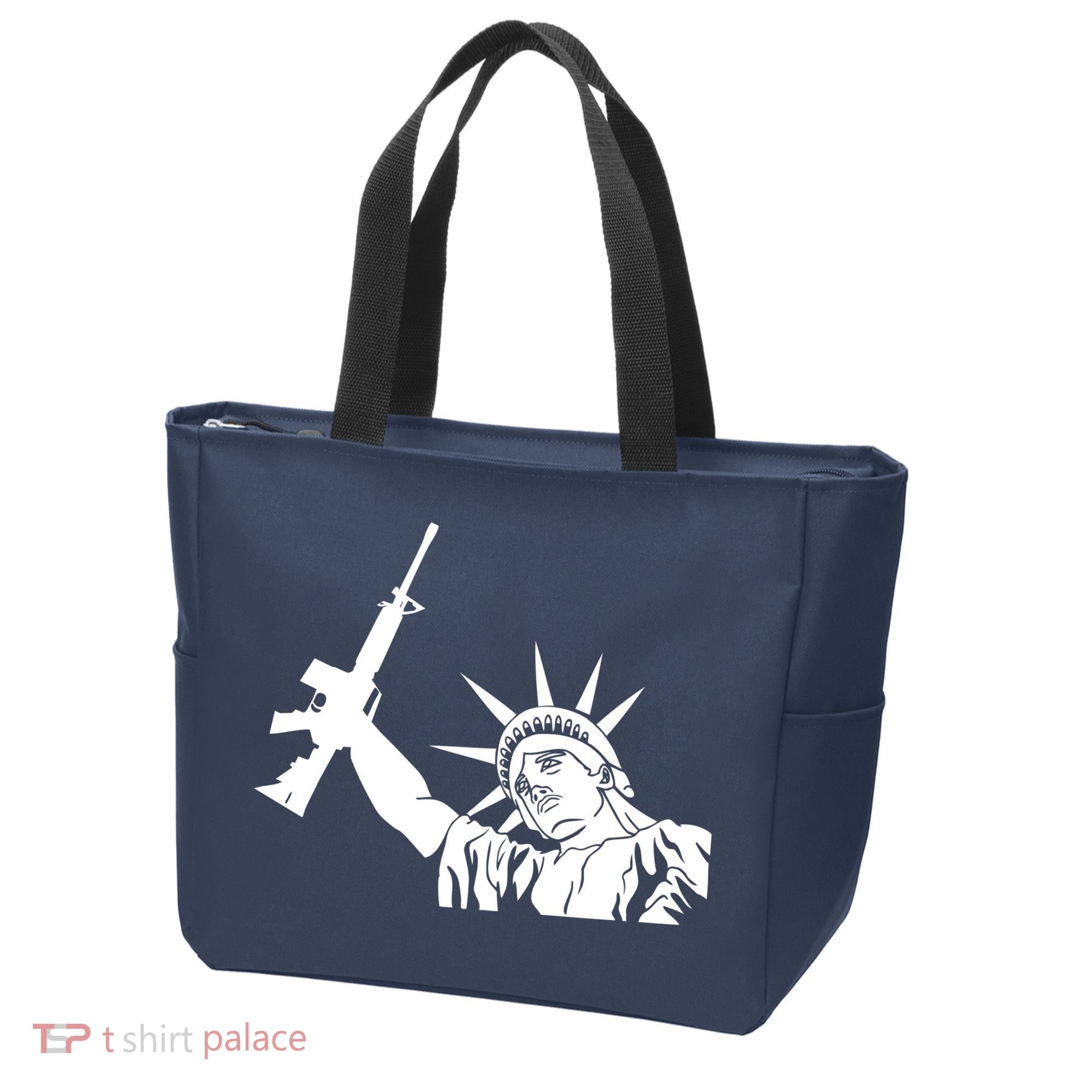 Statue of Liberty AR-15 Gun Rights Tote Bag