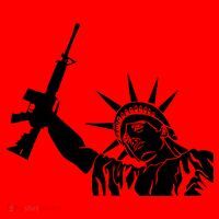 Statue of Liberty AR-15 Gun Rights Santa Hat thumb 1