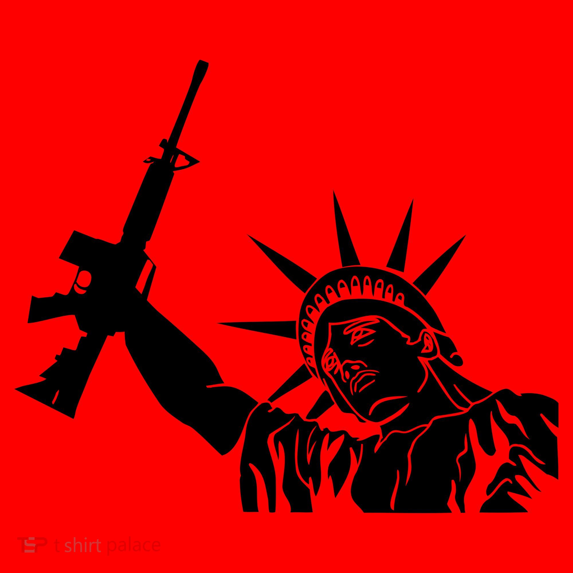 Statue of Liberty AR-15 Gun Rights Santa Hat
