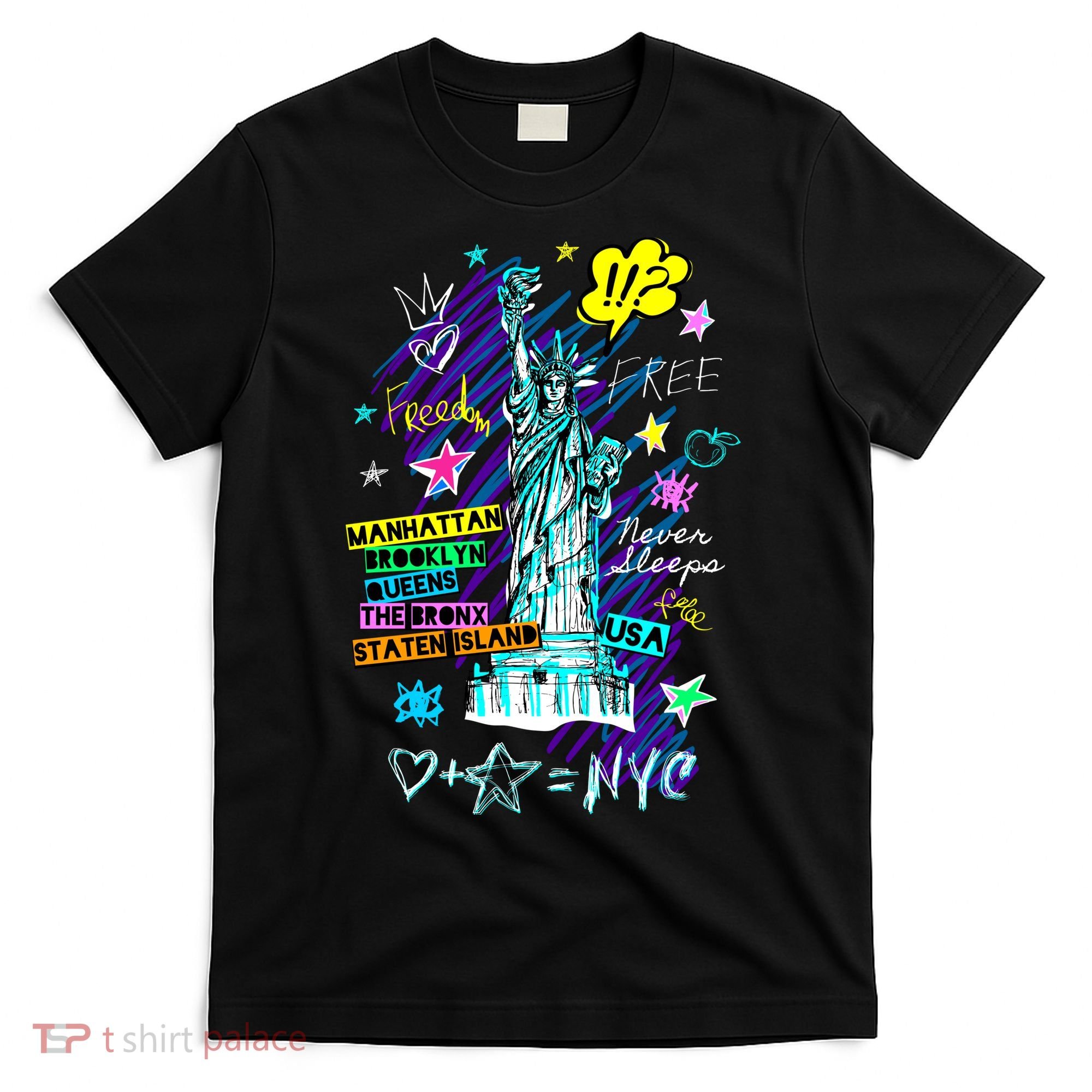 Statue of Liberty Cities of New York T-Shirt