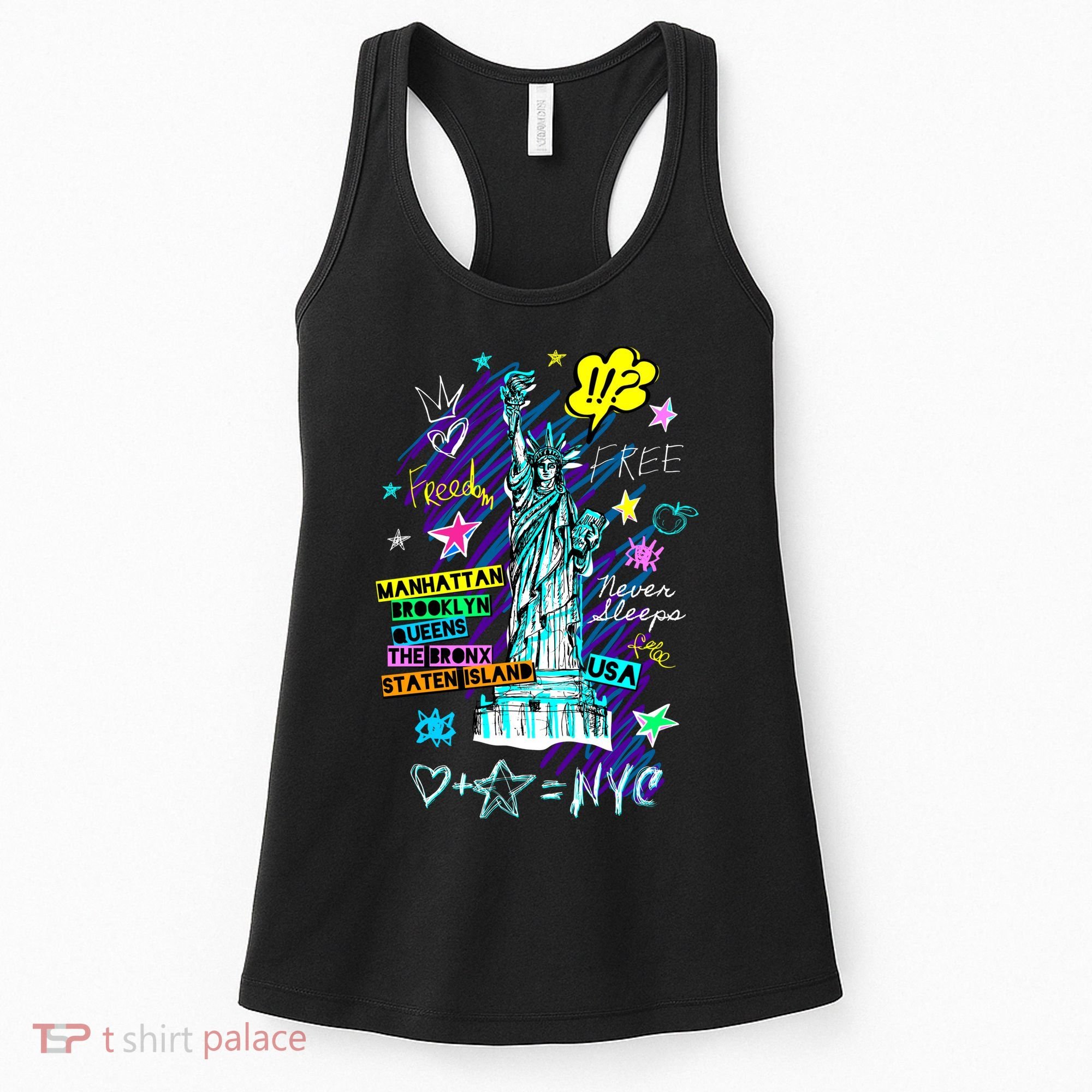 Statue of Liberty Cities of New York Women's Tank Top