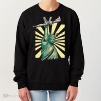 Statue Of Liberty Holding Gun Women's Sweatshirt thumb 0