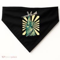 Statue Of Liberty Holding Gun USA-Made Doggie Bandana thumb 0