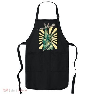 Statue Of Liberty Holding Gun Apron