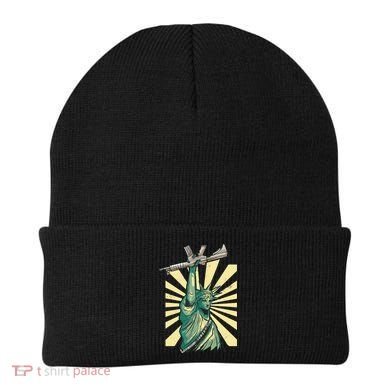 Statue Of Liberty Holding Gun Beanie