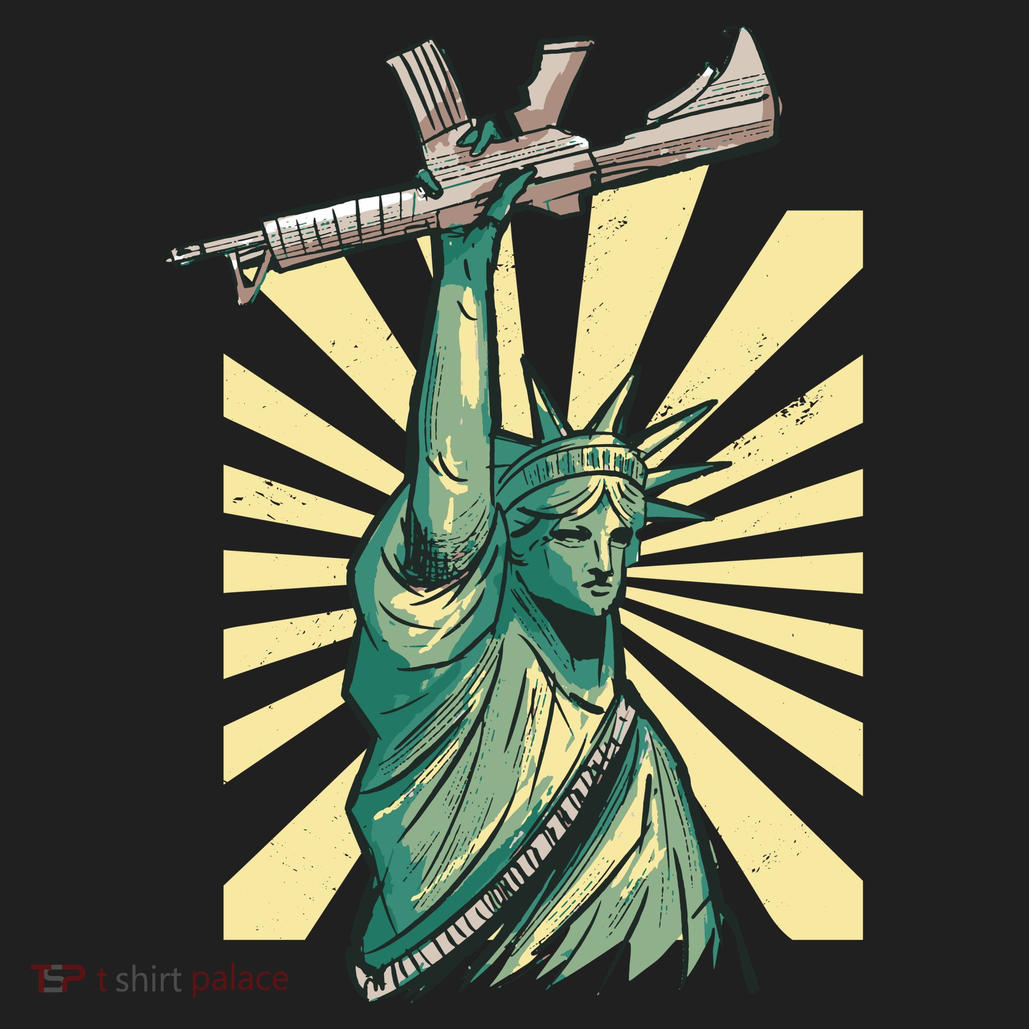 Statue Of Liberty Holding Gun Beanie