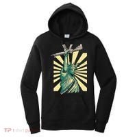 Statue Of Liberty Holding Gun Women's Hoodie thumb 0