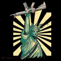 Statue Of Liberty Holding Gun Women's Hoodie thumb 2