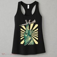 Statue Of Liberty Holding Gun Women's Tank Top thumb 3
