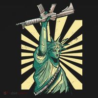 Statue Of Liberty Holding Gun Toddler Hoodie thumb 2
