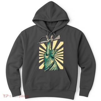 Statue Of Liberty Holding Gun Hoodie