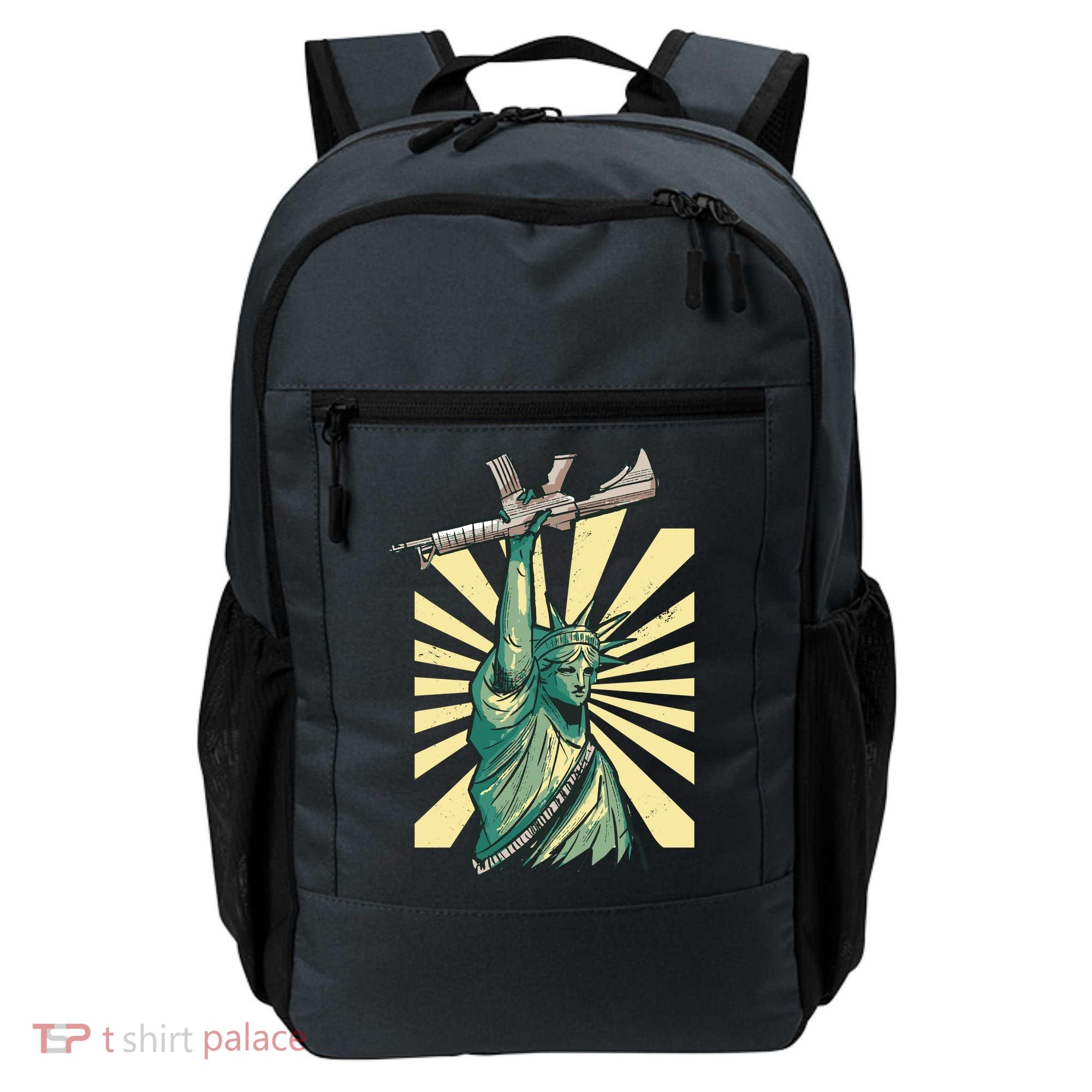 Statue Of Liberty Holding Gun Backpack