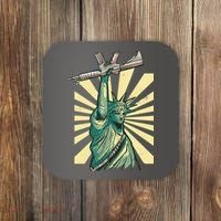 Statue Of Liberty Holding Gun Coaster thumb 0