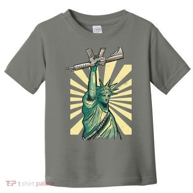 Statue Of Liberty Holding Gun Toddler T-Shirt