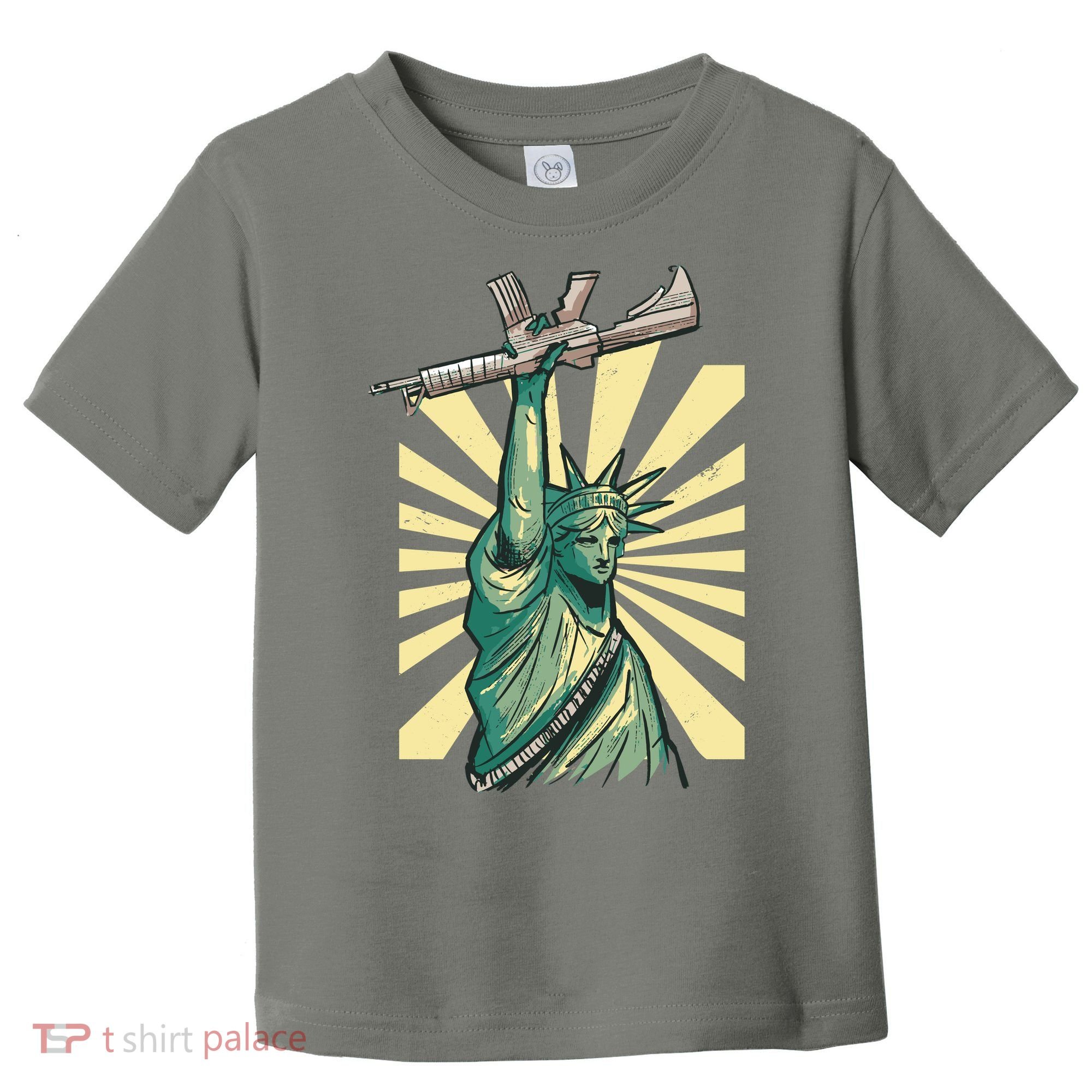 Statue Of Liberty Holding Gun Toddler T-Shirt