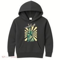 Statue Of Liberty Holding Gun Kids Hoodie thumb 0