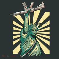 Statue Of Liberty Holding Gun Tote Bag thumb 4