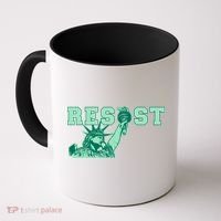 Statue of Liberty Resist Graphic Resistance Anti Trump Coffee Mug thumb 0