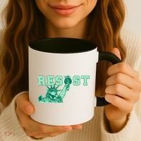 Statue of Liberty Resist Graphic Resistance Anti Trump Coffee Mug thumb 3