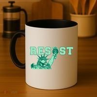 Statue of Liberty Resist Graphic Resistance Anti Trump Coffee Mug thumb 4