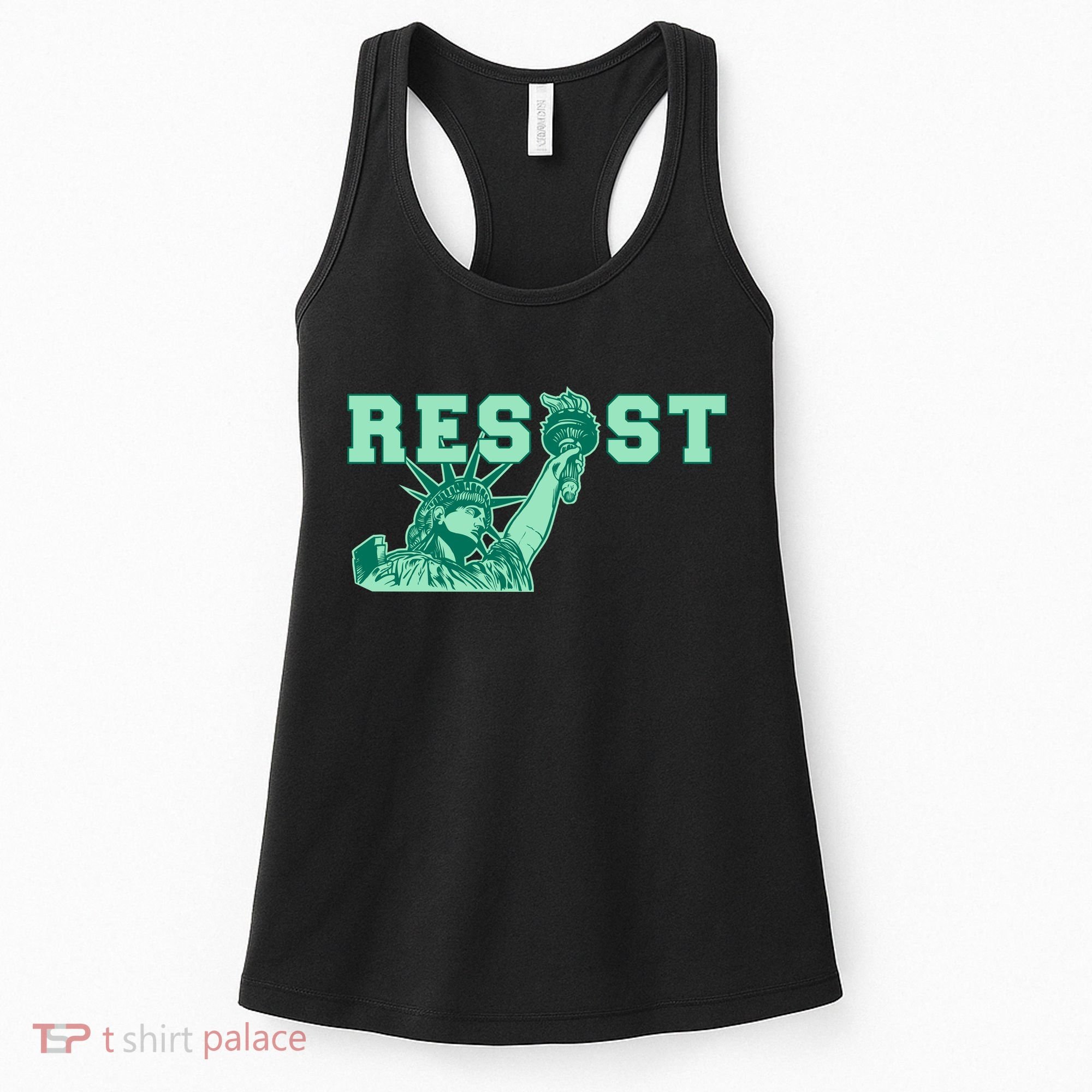 Statue of Liberty Resist Graphic Resistance Anti Trump Women's Tank Top