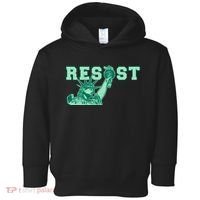 Statue of Liberty Resist Graphic Resistance Anti Trump Toddler Hoodie thumb 0