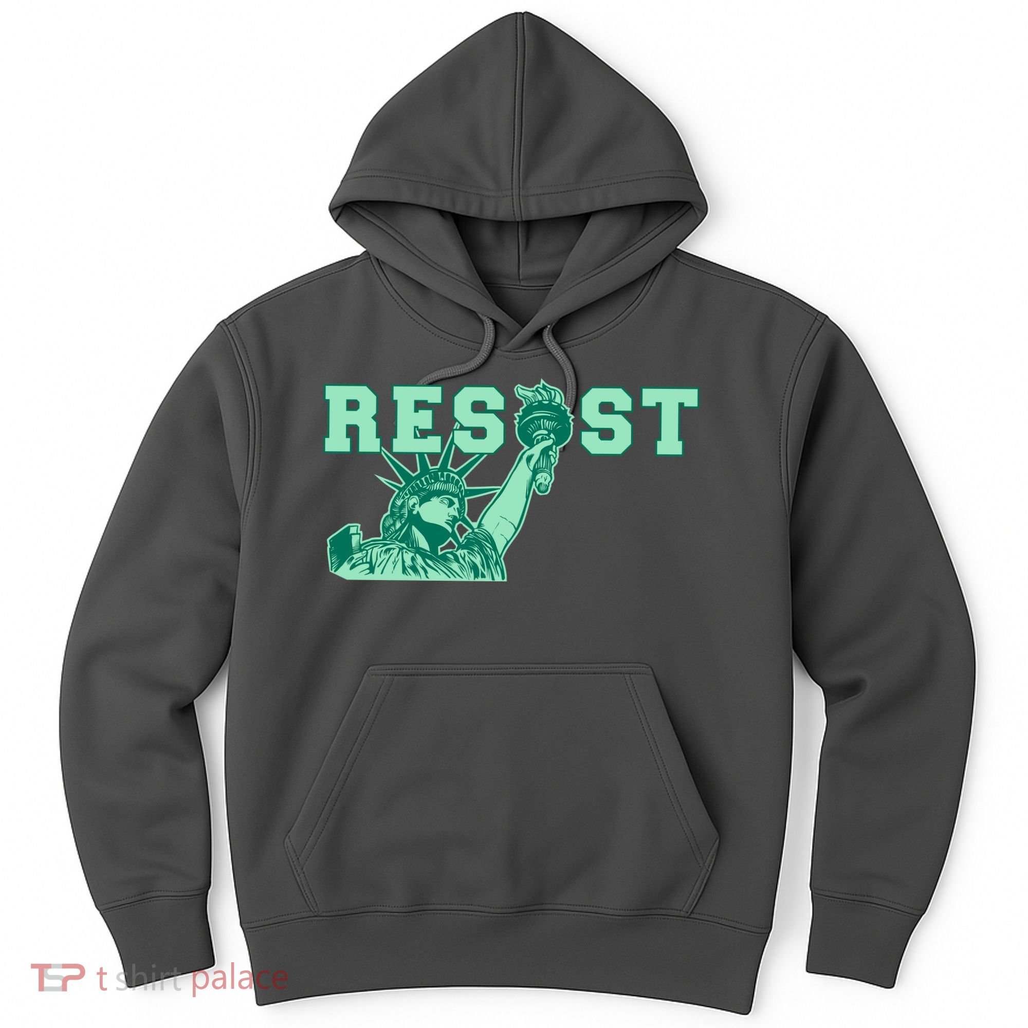 Statue of Liberty Resist Graphic Resistance Anti Trump Hoodie