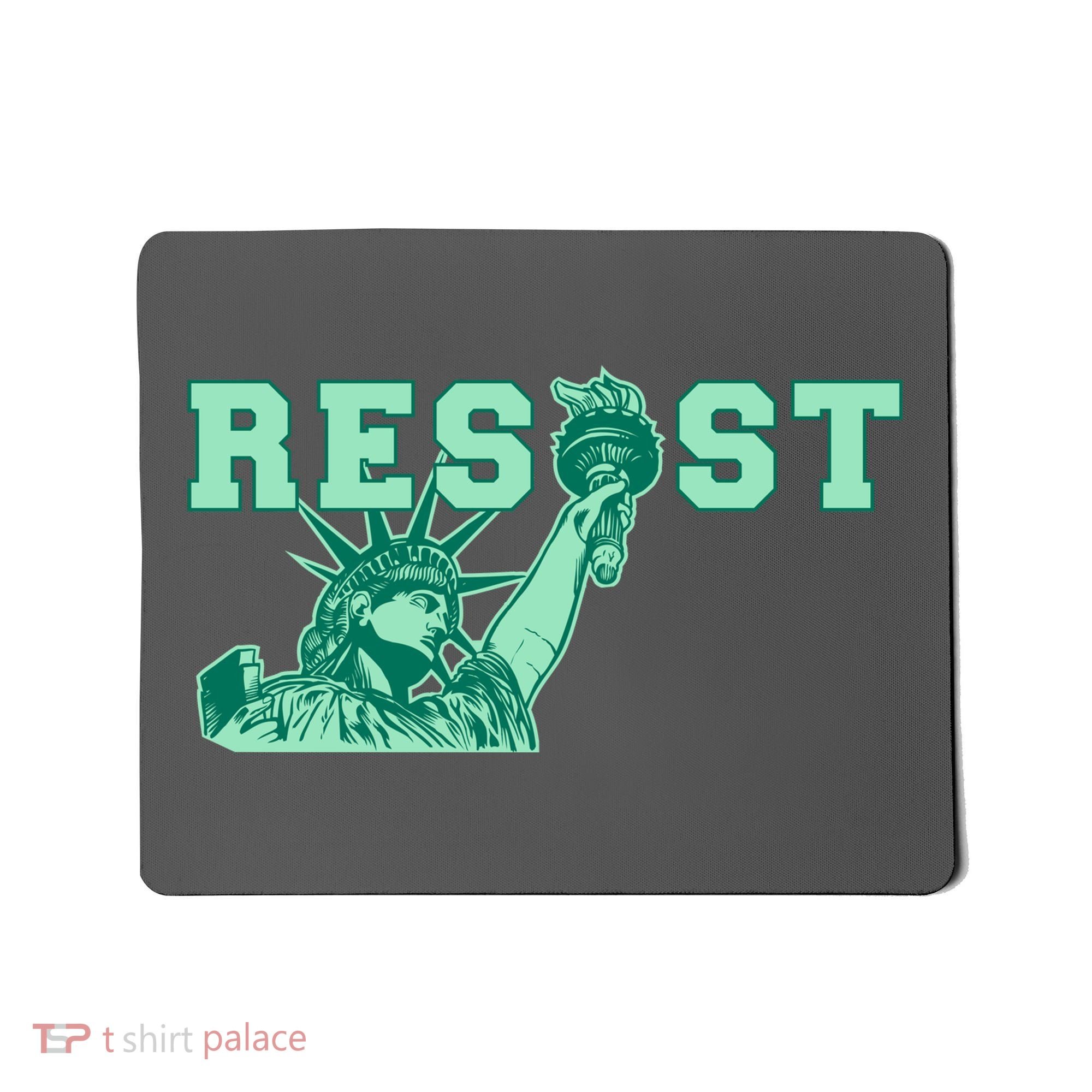 Statue of Liberty Resist Graphic Resistance Anti Trump Mousepad