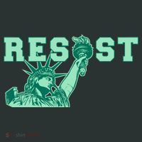 Statue of Liberty Resist Graphic Resistance Anti Trump Mousepad thumb 1