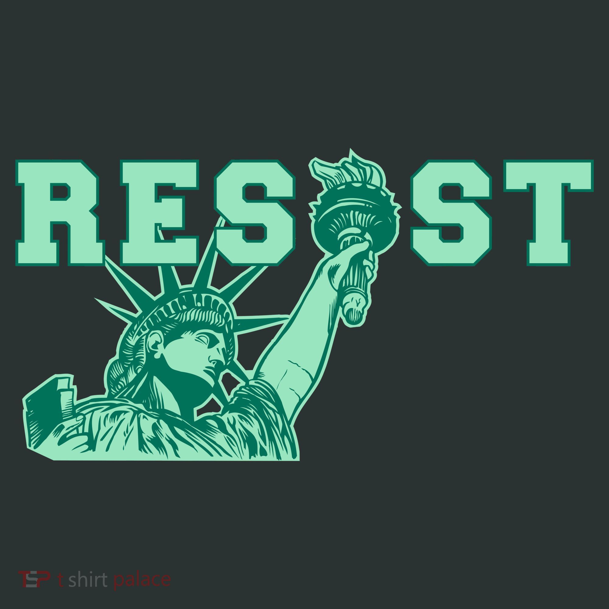 Statue of Liberty Resist Graphic Resistance Anti Trump Mousepad