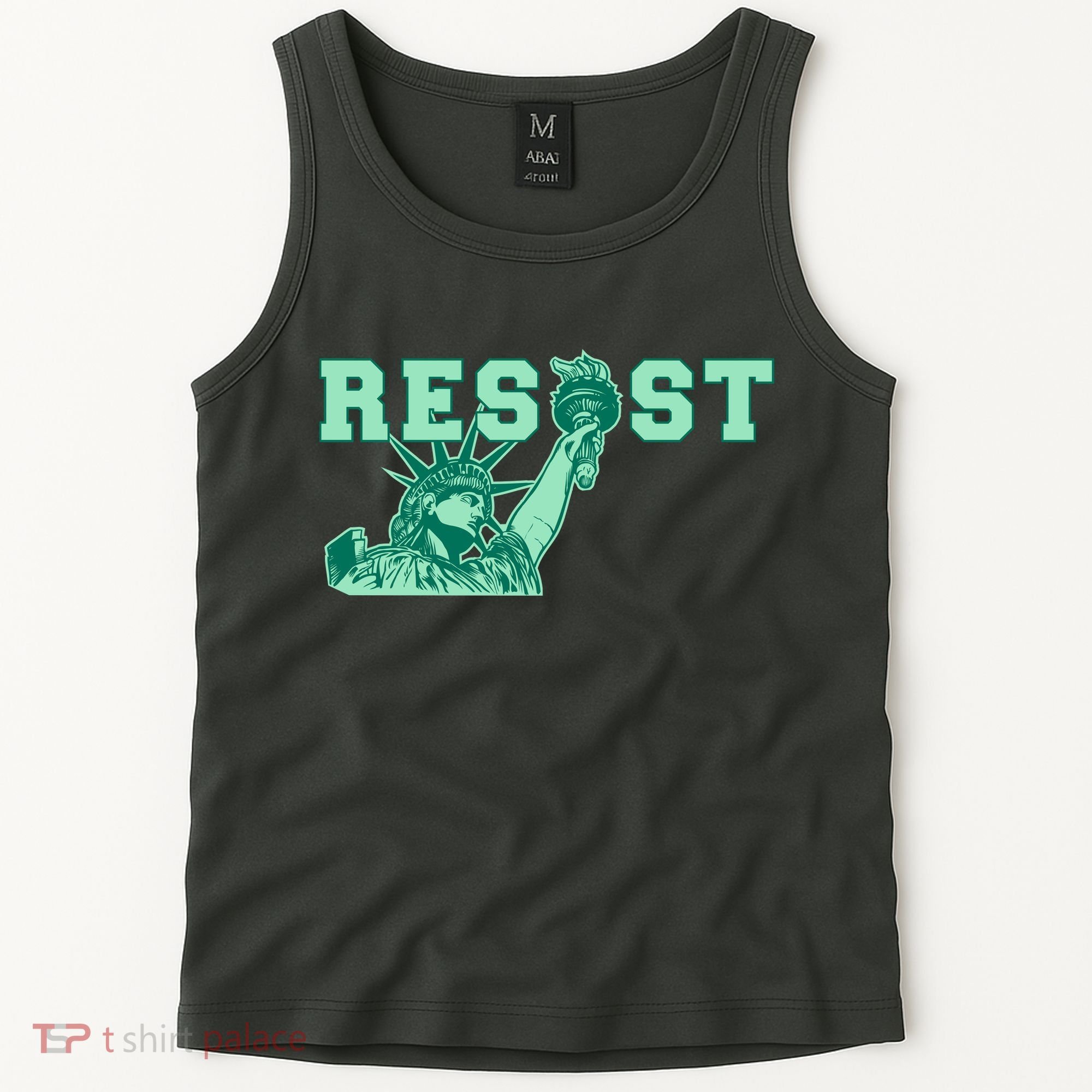 Statue of Liberty Resist Graphic Resistance Anti Trump Tank Top