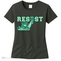 Statue of Liberty Resist Graphic Resistance Anti Trump Women's T-Shirt thumb 0