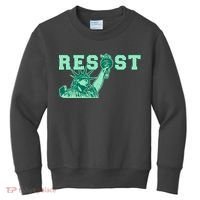 Statue of Liberty Resist Graphic Resistance Anti Trump Kids Sweatshirt thumb 0