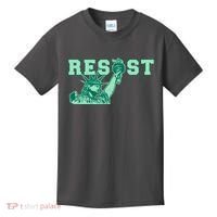 Statue of Liberty Resist Graphic Resistance Anti Trump Kids T-Shirt thumb 0