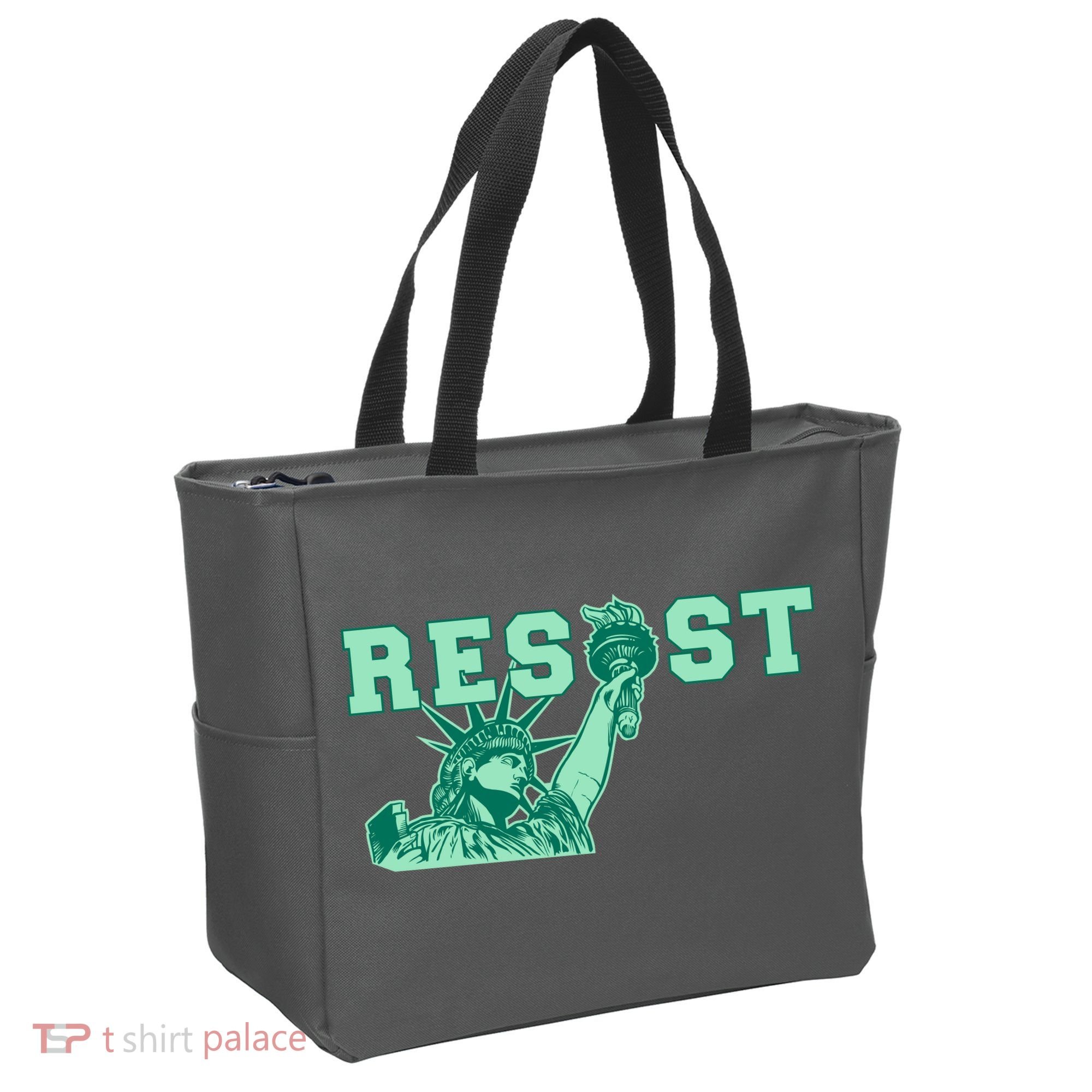 Statue of Liberty Resist Graphic Resistance Anti Trump Tote Bag