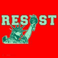 Statue of Liberty Resist Graphic Resistance Anti Trump Santa Hat thumb 1