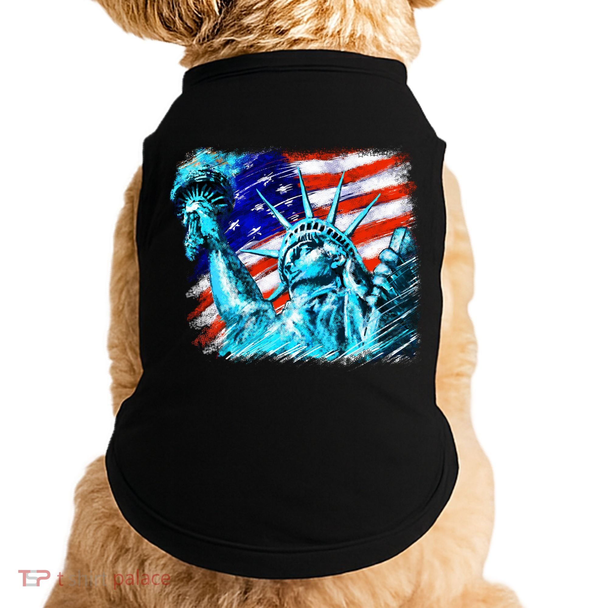 Statue Of Liberty USA Doggie Tank