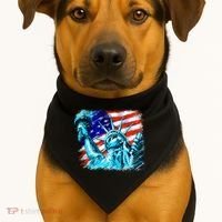 Statue Of Liberty USA USA-Made Doggie Bandana thumb 1